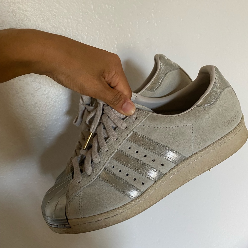 Adidas Suede Metal Toe Superstar Sneakers